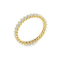 14kt Yellow Gold 0.96ctw Diamond Womens Eternity Band