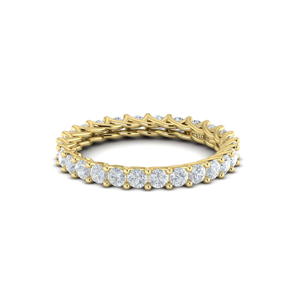 14kt Yellow Gold 1.43ctw Diamond Eternity Wedding Band