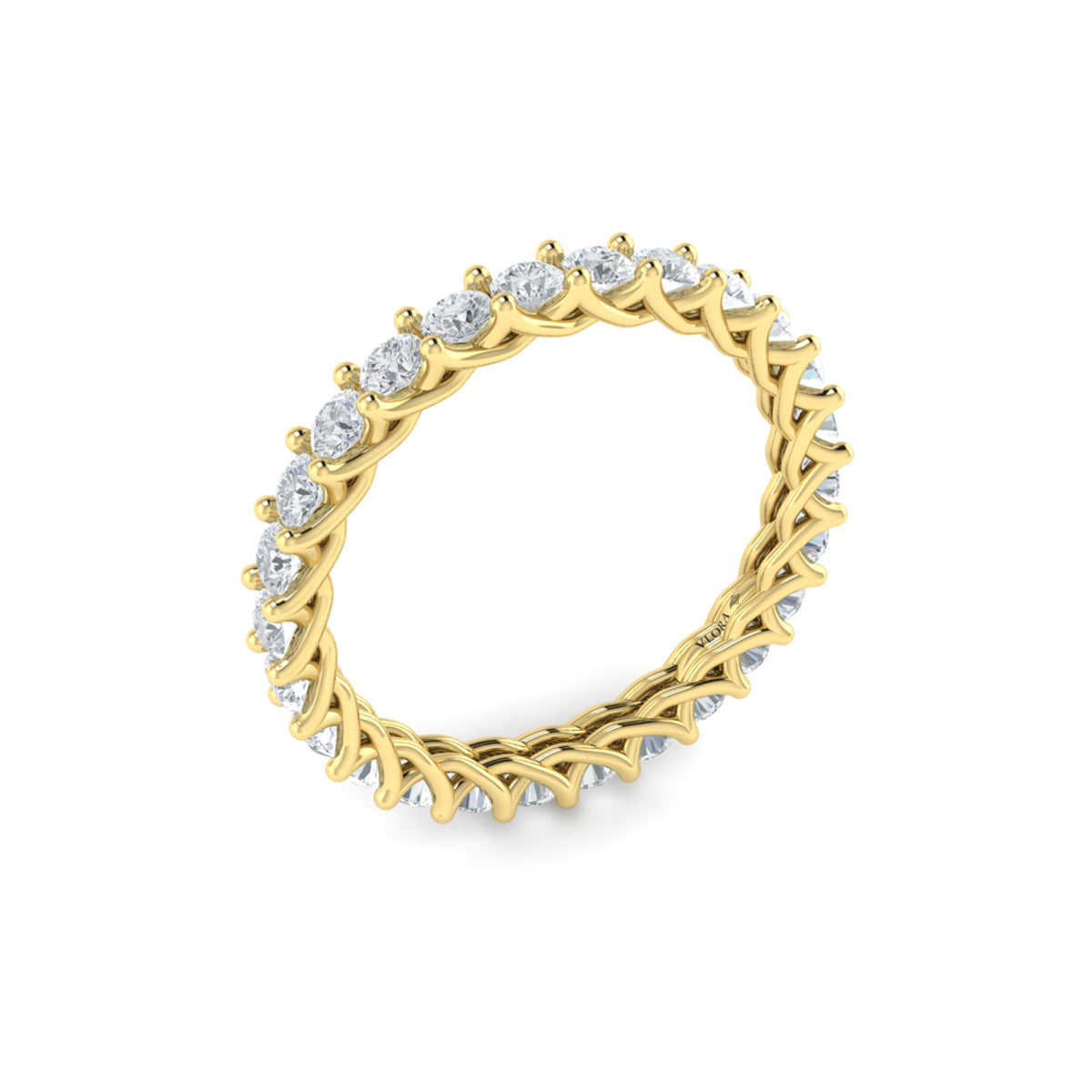 14kt Yellow Gold 1.43ctw Diamond Eternity Wedding Band