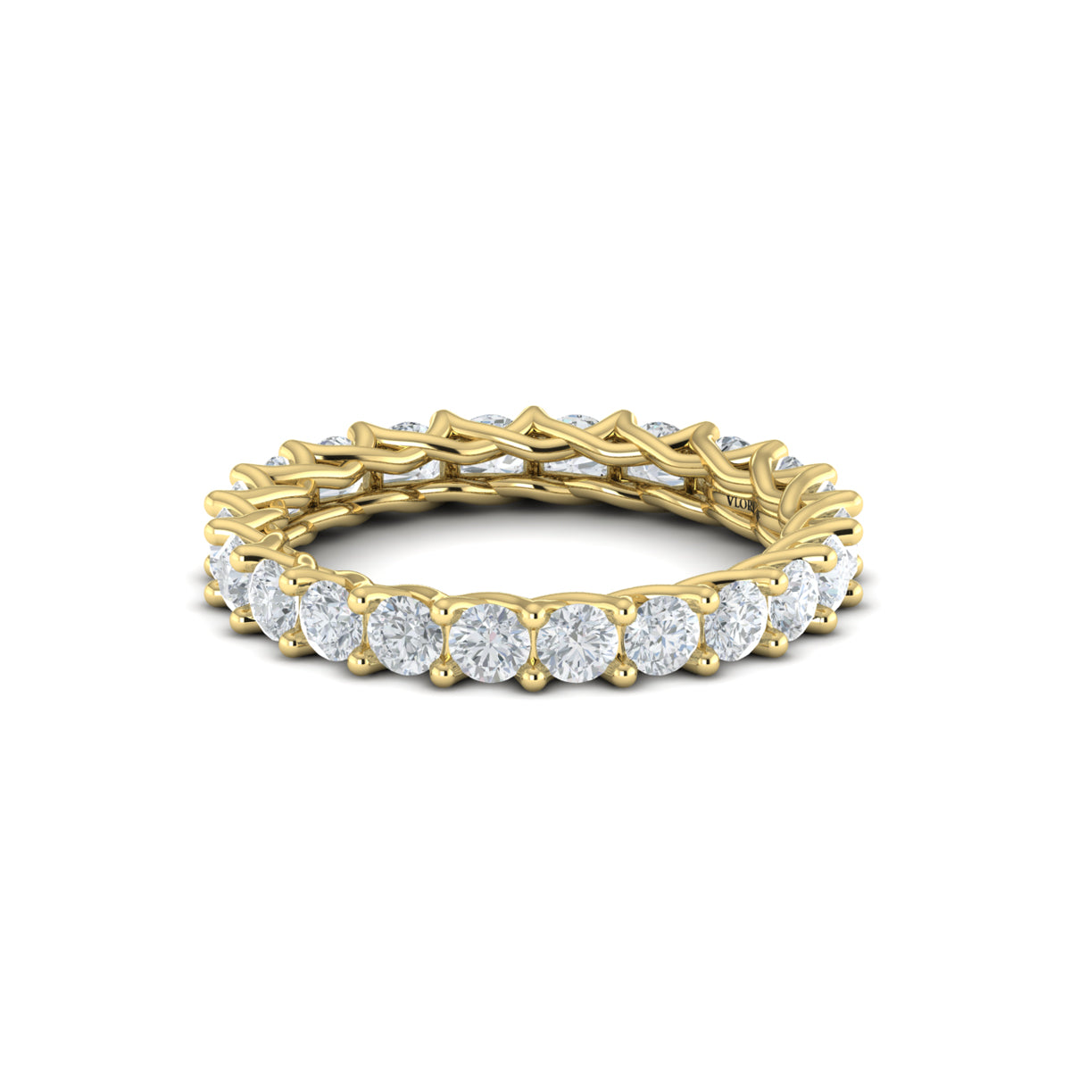 14kt Yellow Gold Diamond Eternity Wedding Band