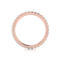 18kt Rose Gold Diamond Eternity Wedding Band