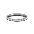 14K White Gold 0.75ct Diamond Eternity Wedding Band