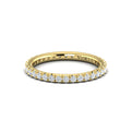 14kt Yellow Gold 0.75ct Diamond Womens Eternity Band
