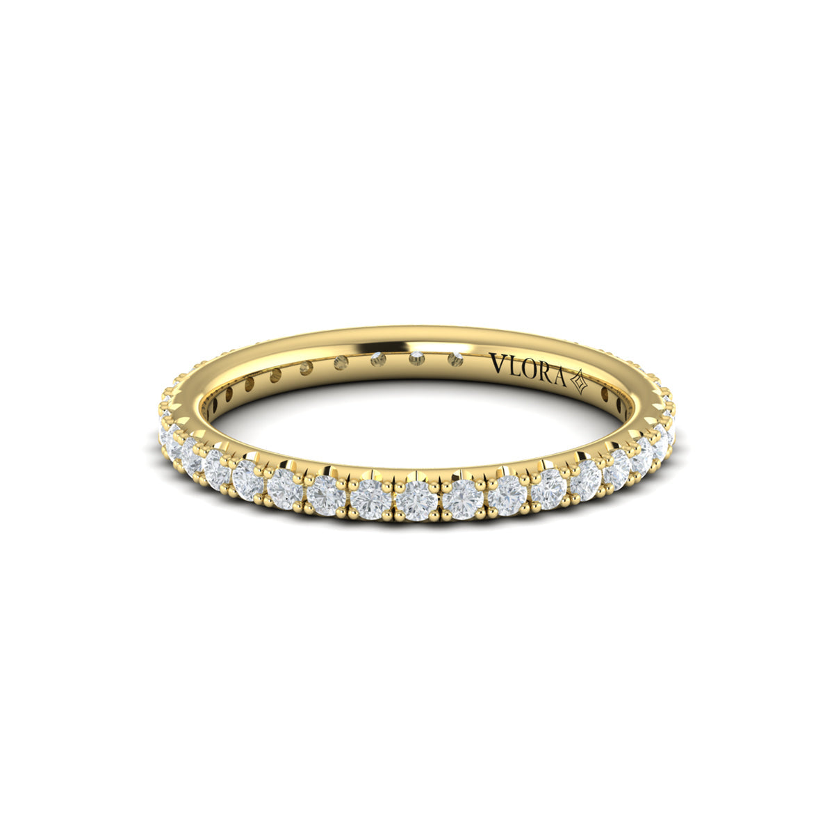 14kt Yellow Gold 0.75ct Diamond Womens Eternity Band