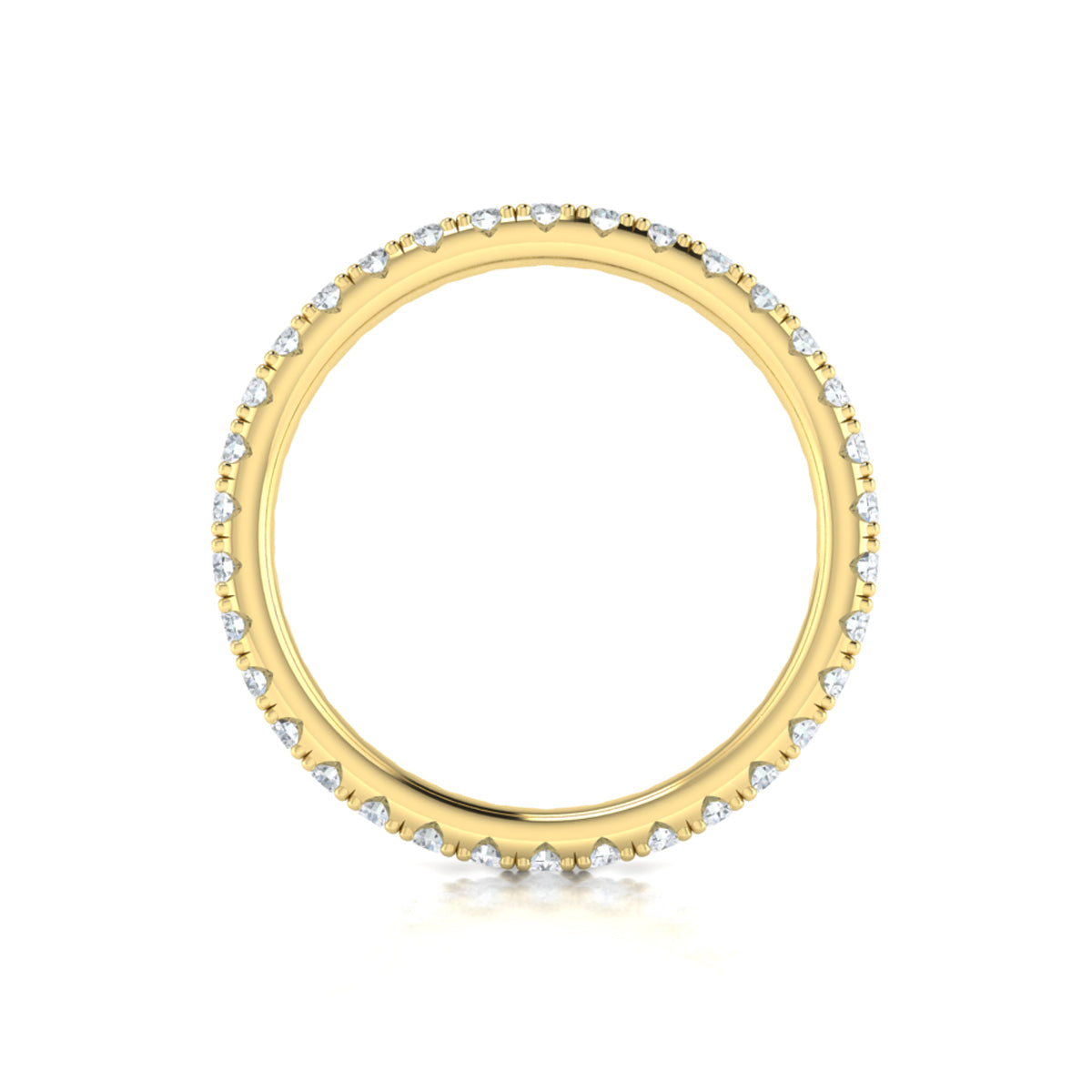 14kt Yellow Gold 0.75ct Diamond Womens Eternity Band