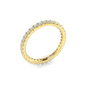 14kt Yellow Gold 0.75ct Diamond Womens Eternity Band