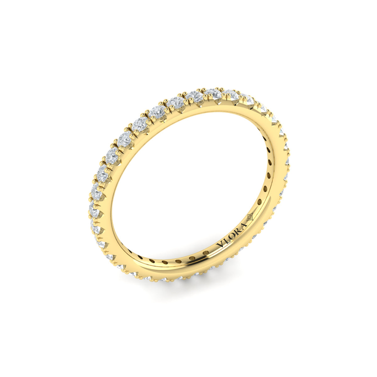 14kt Yellow Gold 0.75ct Diamond Womens Eternity Band