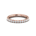 14kt Rose Gold Diamond Eternity Wedding Band