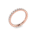 14kt Rose Gold Diamond Eternity Wedding Band