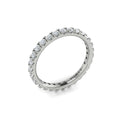 14K White Gold Diamond Eternity Wedding Band