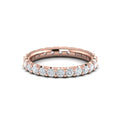 14kt Rose Gold Diamond Eternity Wedding Band