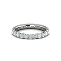 14K White Gold 1.37ctw Diamond Eternity Wedding Band