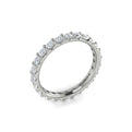 14K White Gold 1.37ctw Diamond Eternity Wedding Band