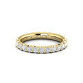 14kt Yellow Gold Diamond Womens Eternity Wedding Band