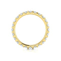 14kt Yellow Gold Diamond Womens Eternity Wedding Band