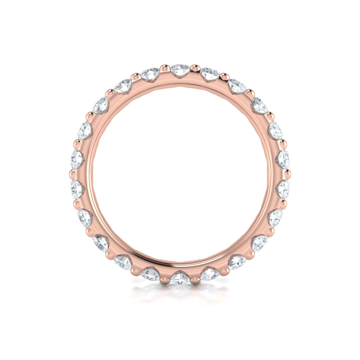 18kt Rose Gold 1.98ctw Diamond Eternity Wedding Band