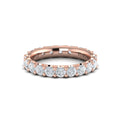14kt Rose Gold 2.52ctw Diamond Womens Eternity Band