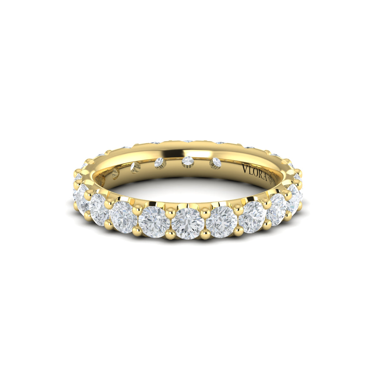 14kt Yellow Gold Diamond Eternity Wedding Band