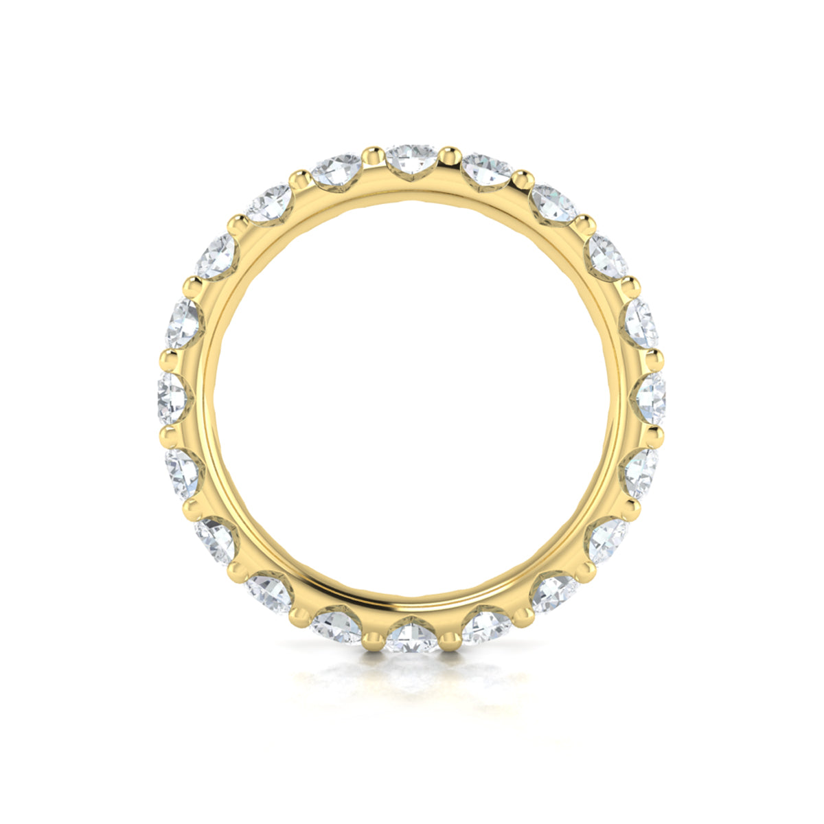 14kt Yellow Gold Diamond Eternity Wedding Band