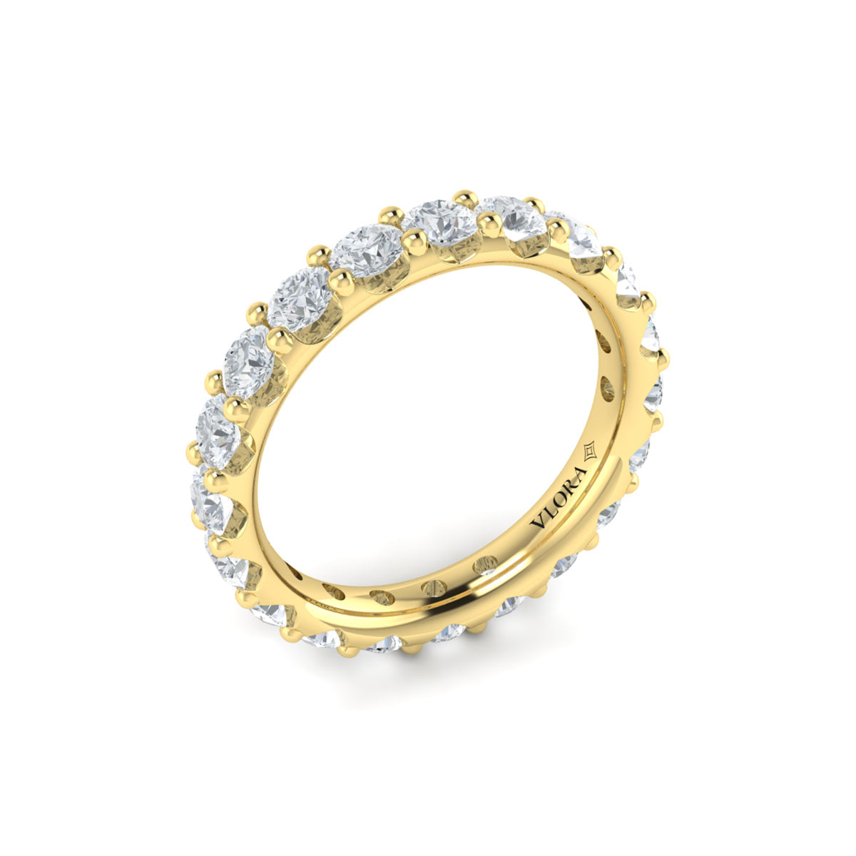 14kt Yellow Gold Diamond Eternity Wedding Band