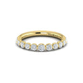 18kt Yellow Gold Diamond Stackable Womens Wedding Band