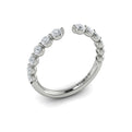 14K White Gold Diamond Stackable Wedding Band