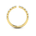 14kt Yellow Gold Diamond Stackable Womens Wedding Band