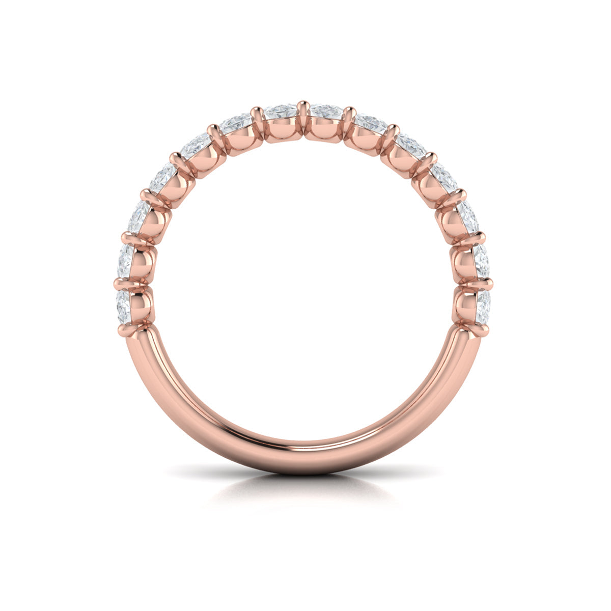 14kt Rose Gold Diamond Stackable Wedding Band