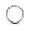 14K White Gold Diamond Stackable Womens Wedding Band