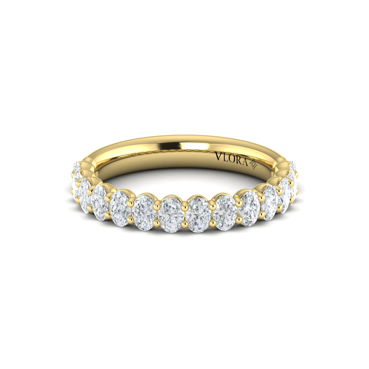14kt Yellow Gold Diamond Stackable Wedding Band