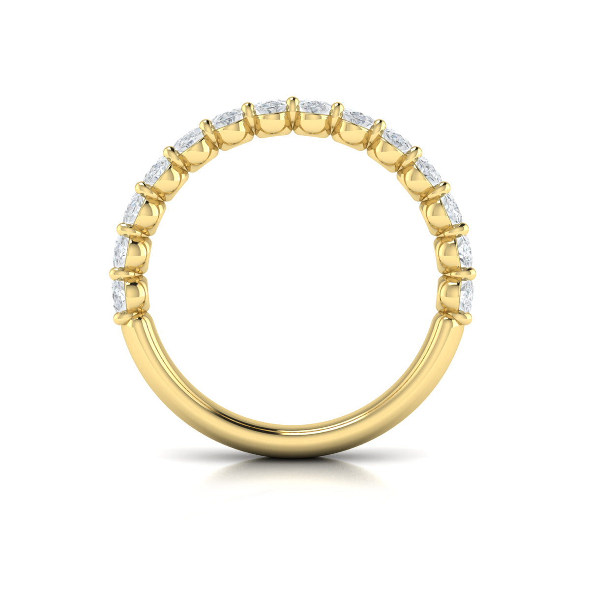 14kt Yellow Gold Diamond Stackable Wedding Band