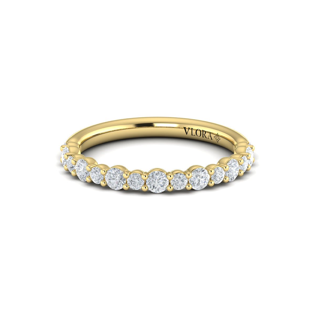 14kt Yellow Gold 0.7ctw Diamond Stackable Wedding Band