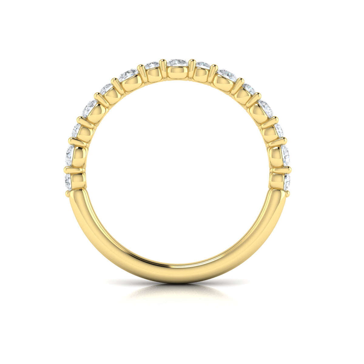 14kt Yellow Gold 0.7ctw Diamond Stackable Wedding Band