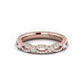14kt Rose Gold Diamond Stackable Wedding Band