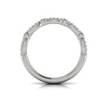 14K White Gold Ruby Womens Stackable Wedding Band