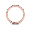 14kt Rose Gold Sapphire Womens Stackable Wedding Band