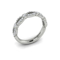 14K White Gold Diamond Stackable Wedding Band