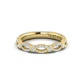 14kt Yellow Gold Diamond Stackable Wedding Band