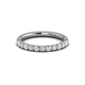 14K White Gold Diamond Stackable Wedding Band