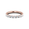 14kt Rose Gold Diamond Womens Stackable Wedding Band