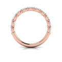 14kt Rose Gold Diamond Womens Stackable Wedding Band