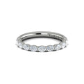 14K White Gold Diamond Stackable Wedding Band