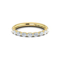 14kt Yellow Gold Diamond Womens Stackable Wedding Band