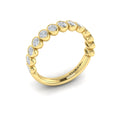 18kt Yellow Gold Diamond Womens Stackable Wedding Band