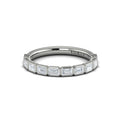 14K White Gold Diamond Stackable Womens Wedding Band
