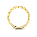 14kt Yellow Gold Diamond Womens Stackable Band