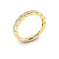 14kt Yellow Gold Diamond Womens Stackable Band