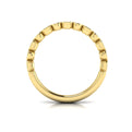 14kt Yellow Gold Diamond Womens Stackable Wedding Band
