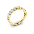 14kt Yellow Gold Diamond Womens Stackable Wedding Band