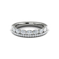 14K White Gold Diamond Stackable Wedding Band